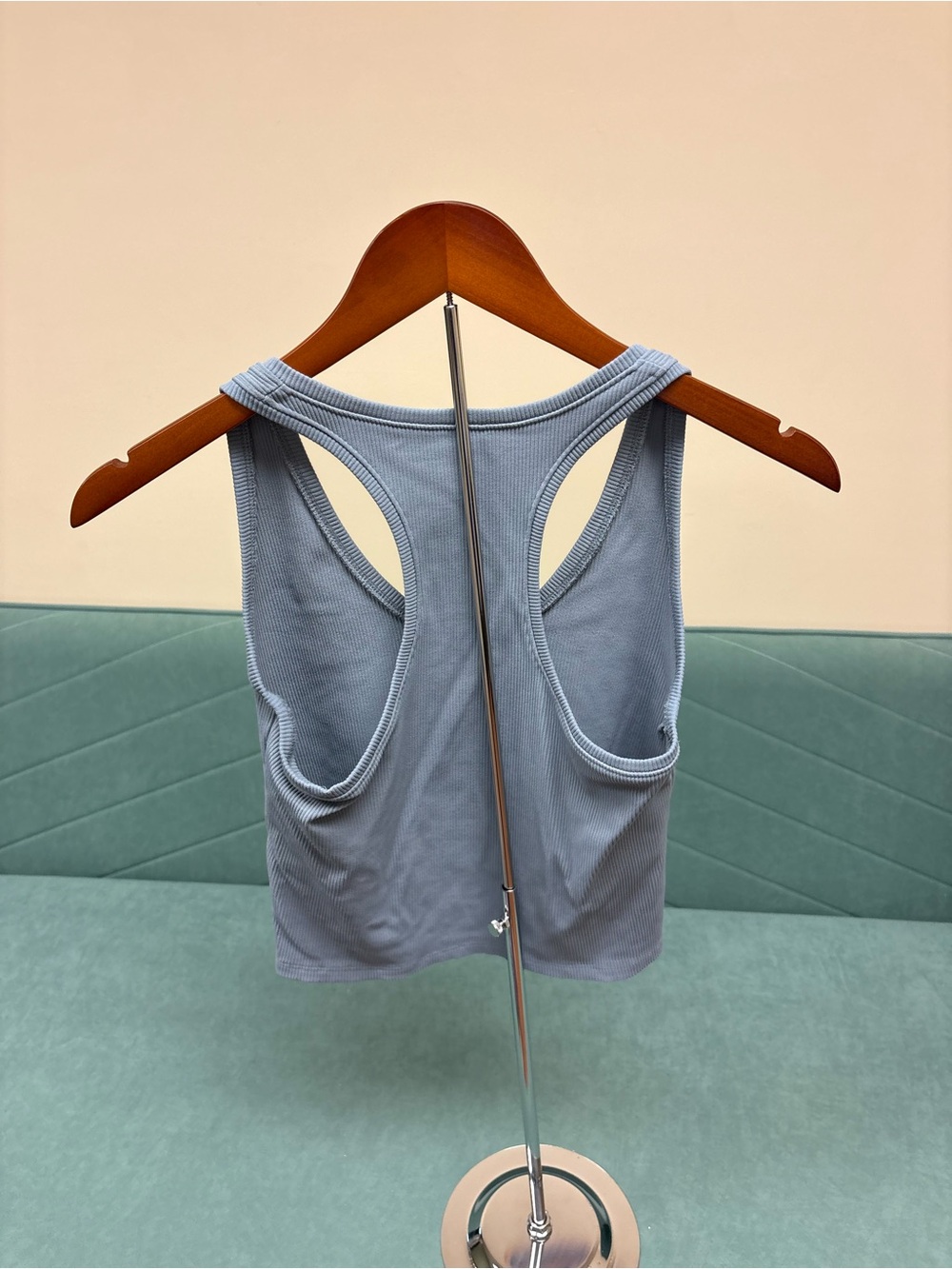 Abercrombie & Fitch Light Blue Ribbed Racerback Tank - Picture 2 of 3